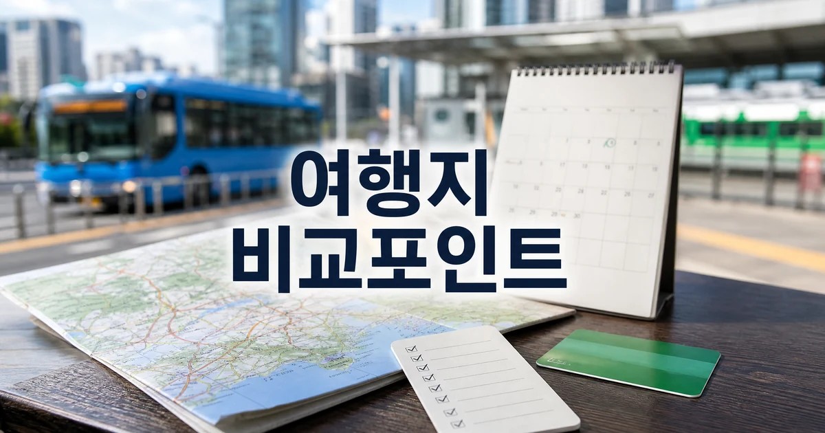 2026 3월 국내 여행지 추천 일정과 교통 비교포인트를 보여주는 대표 썸네일