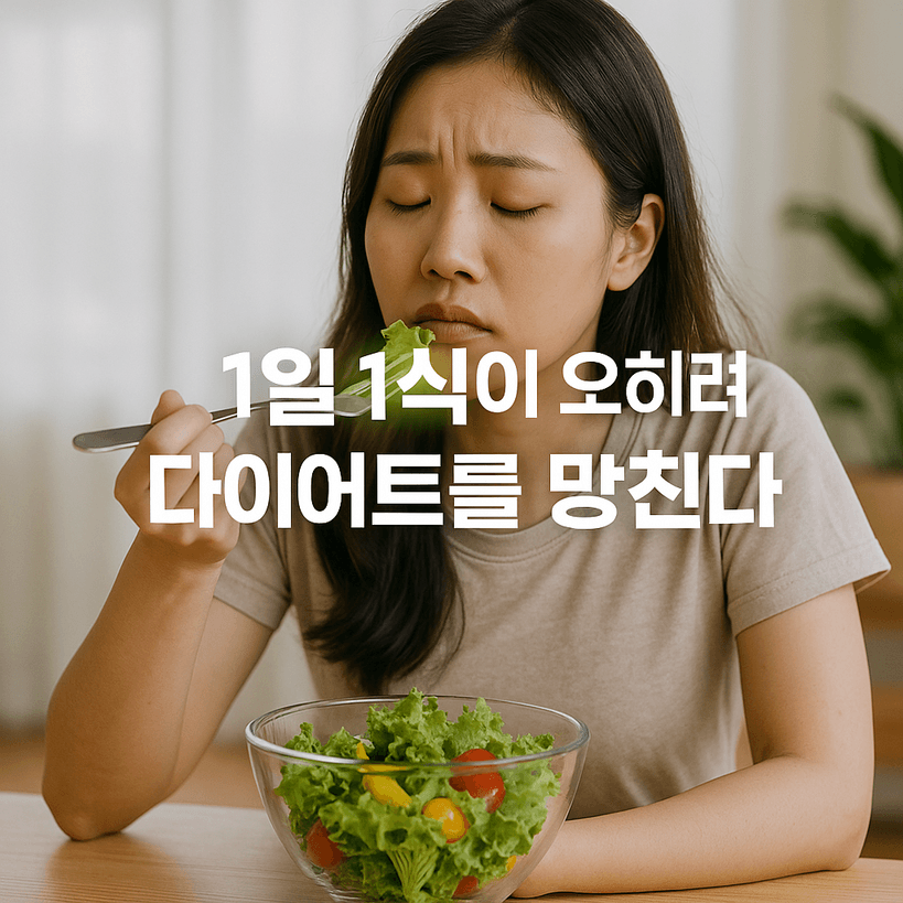 1일 1식 다이어트의 숨은 위험과 부작용 총정리