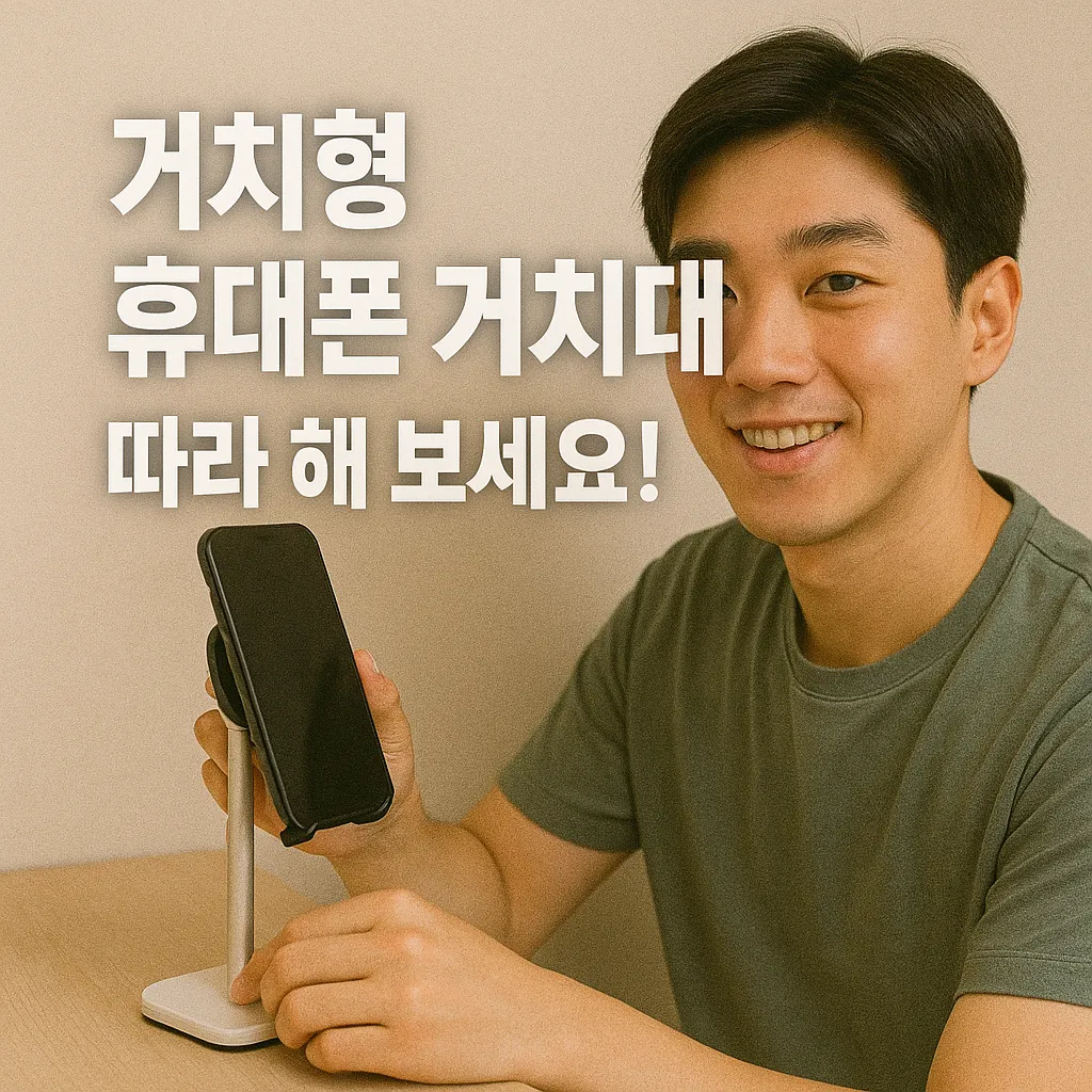 거치형 휴대폰 거치대 설치 꿀팁 모음!