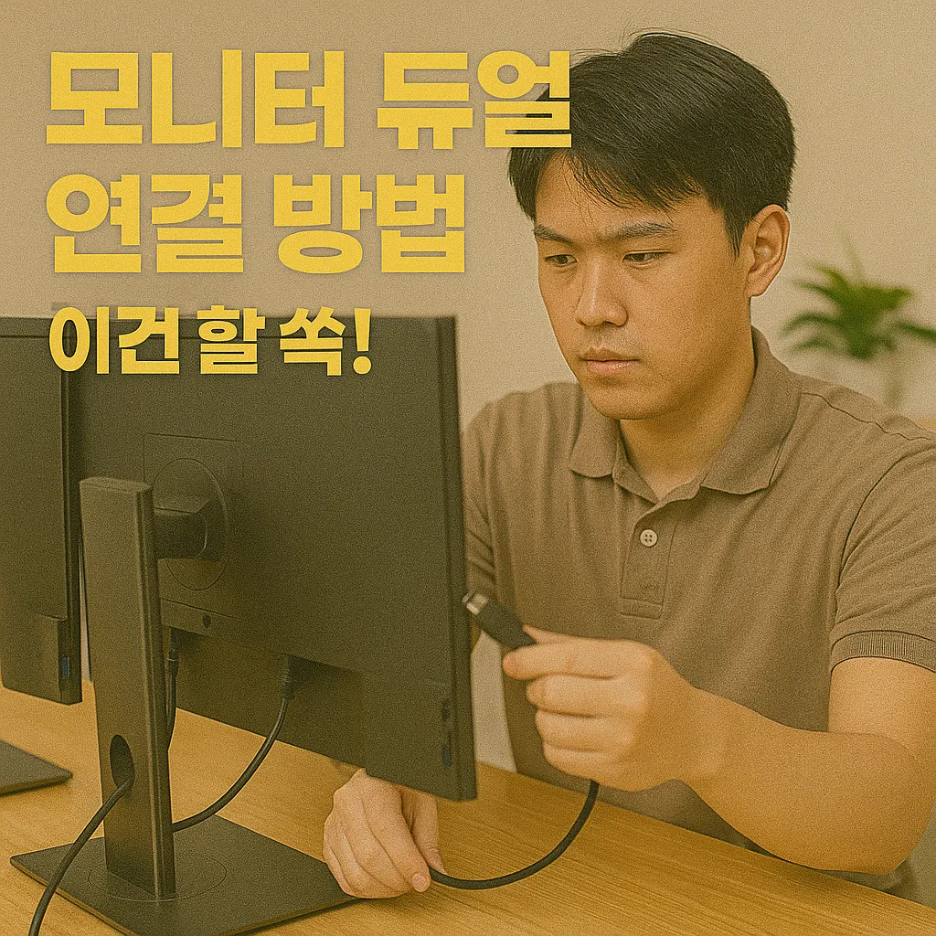 모니터 듀얼 연결 방법 – 케이블 및 무선 환경별 최신 연결 데이터 정리