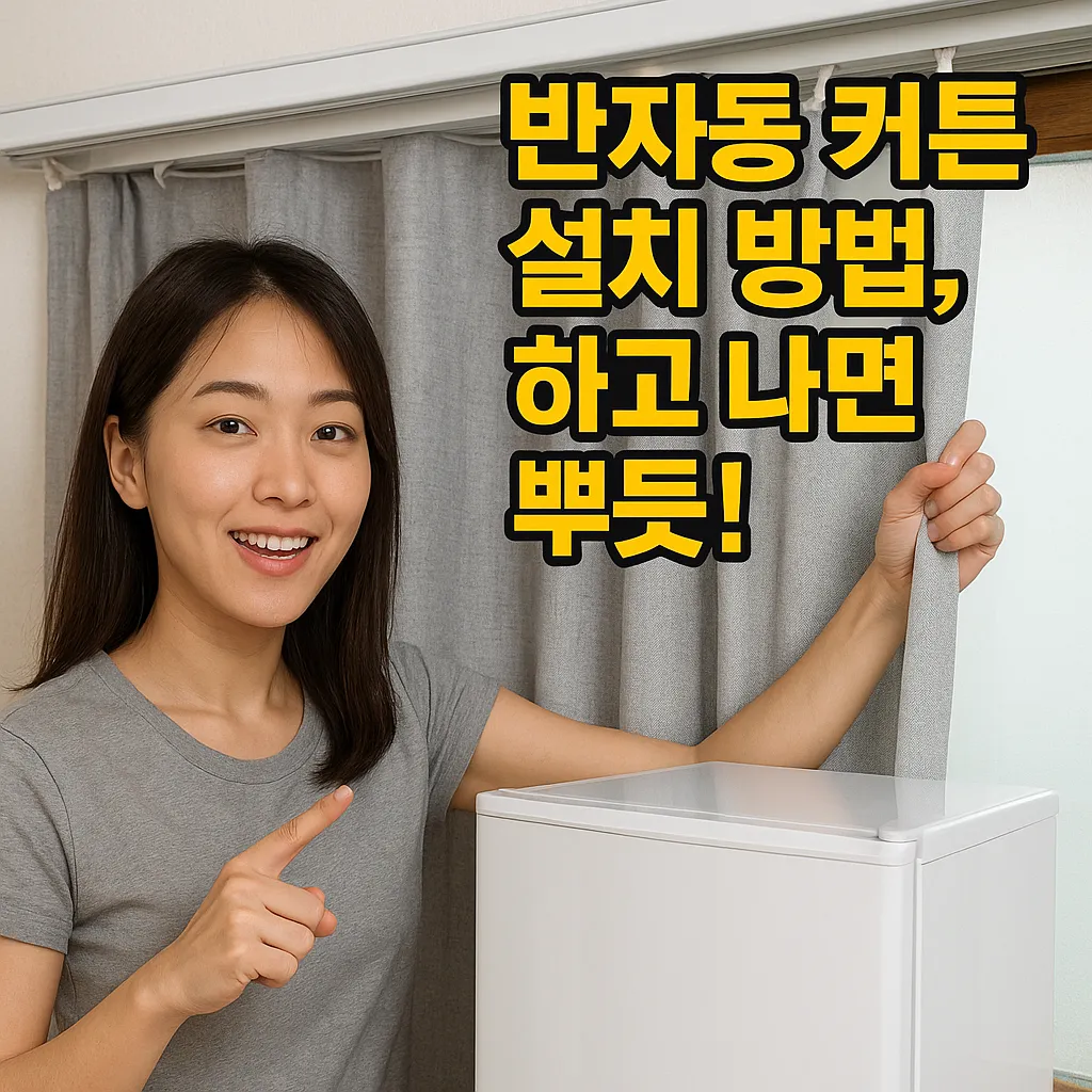 반자동 커튼 설치 방법 꿀팁 총정리! 쉽고 편한 가이드