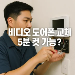 비디오 도어폰 교체 방법