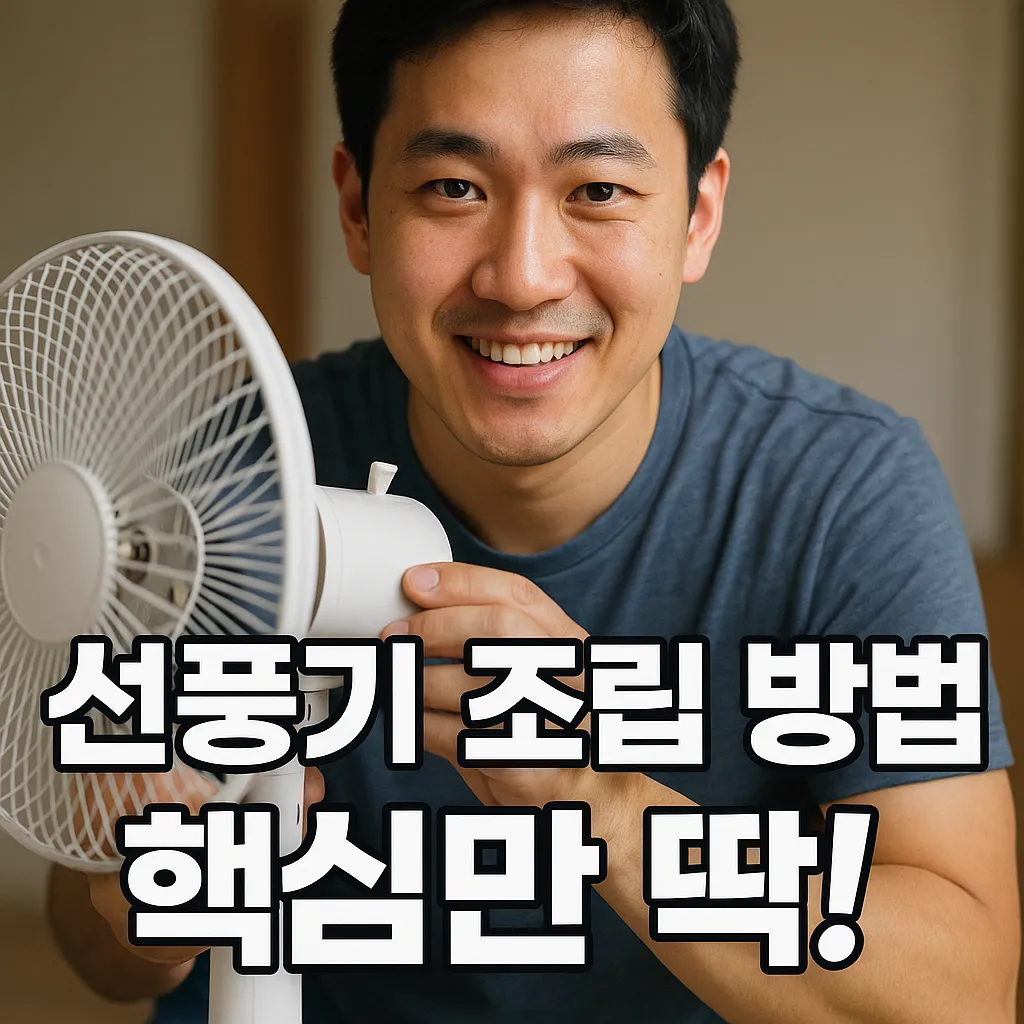 선풍기 조립 방법 꿀팁과 추천 모델 비법 공개!