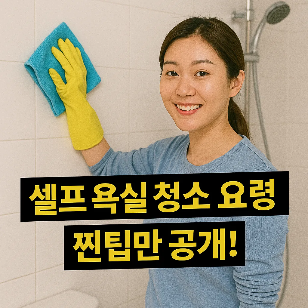 셀프 욕실 청소 요령