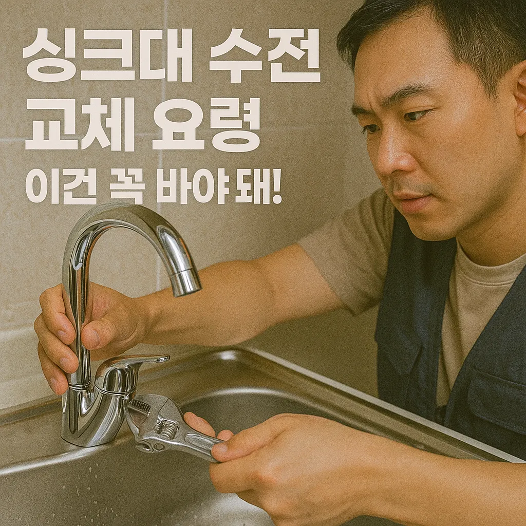 싱크대 수전 교체 꿀팁! 초간단 DIY 가이드