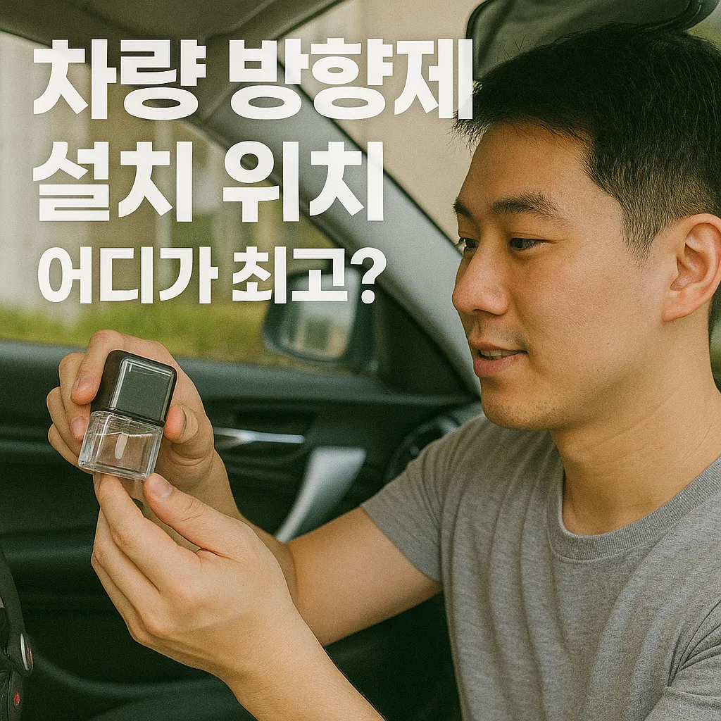 차량 방향제 설치 위치 꿀팁 총정리! 냄새 고민 끝~