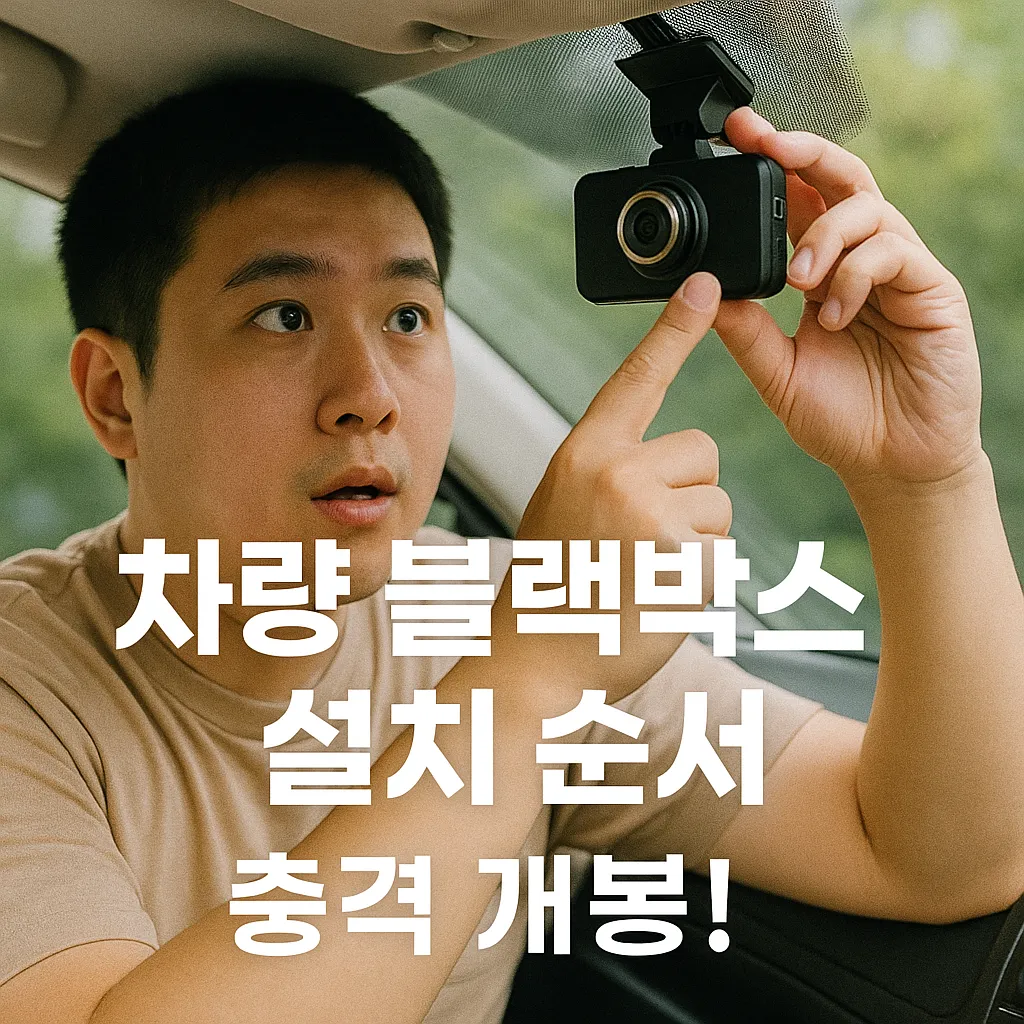2025년 차량 블랙박스 설치 순서 완벽 가이드, 놓치면 후회해요!
