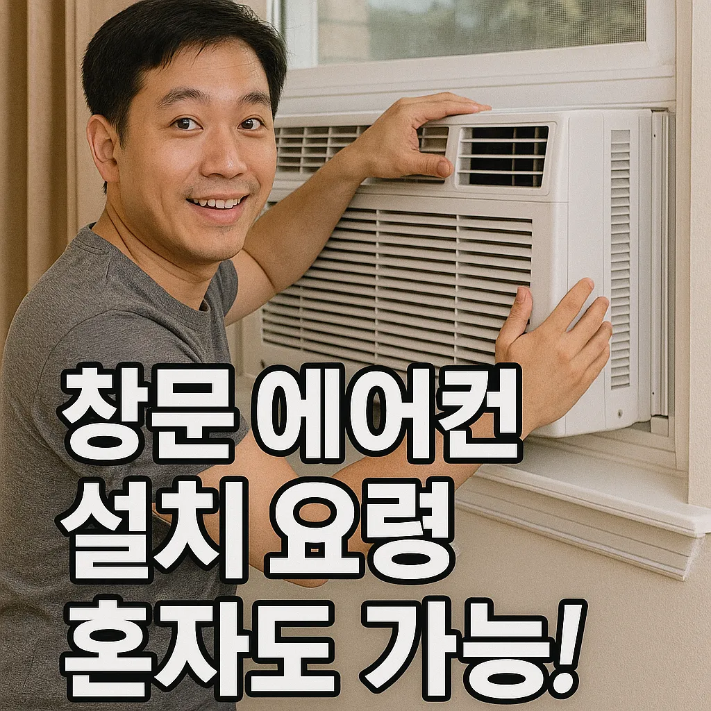 창문 에어컨 설치 꿀팁 총정리, 혹시 이런 적 있으시죠?