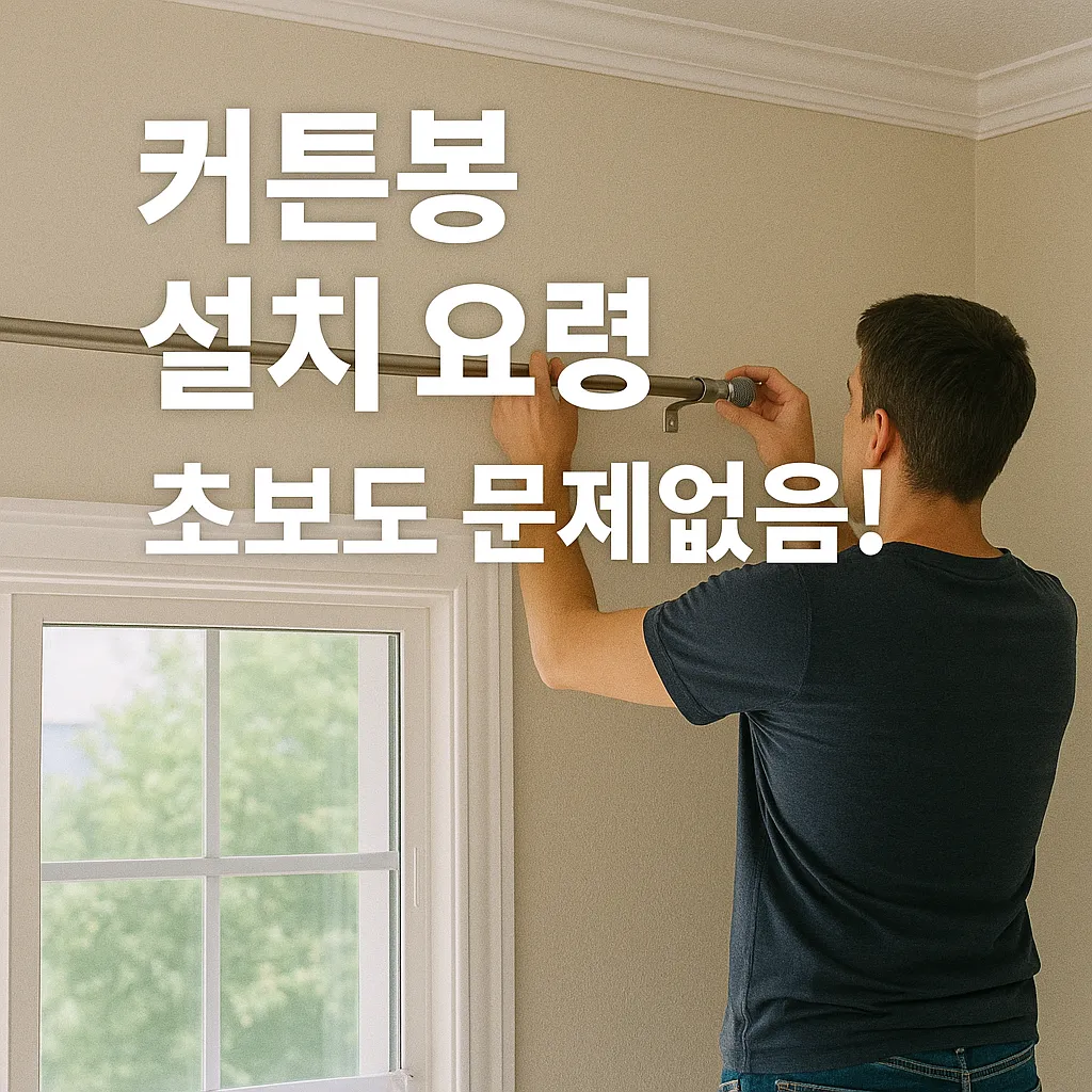 커튼봉 설치 꿀팁 완전 정리! 요령부터 추천 제품까지