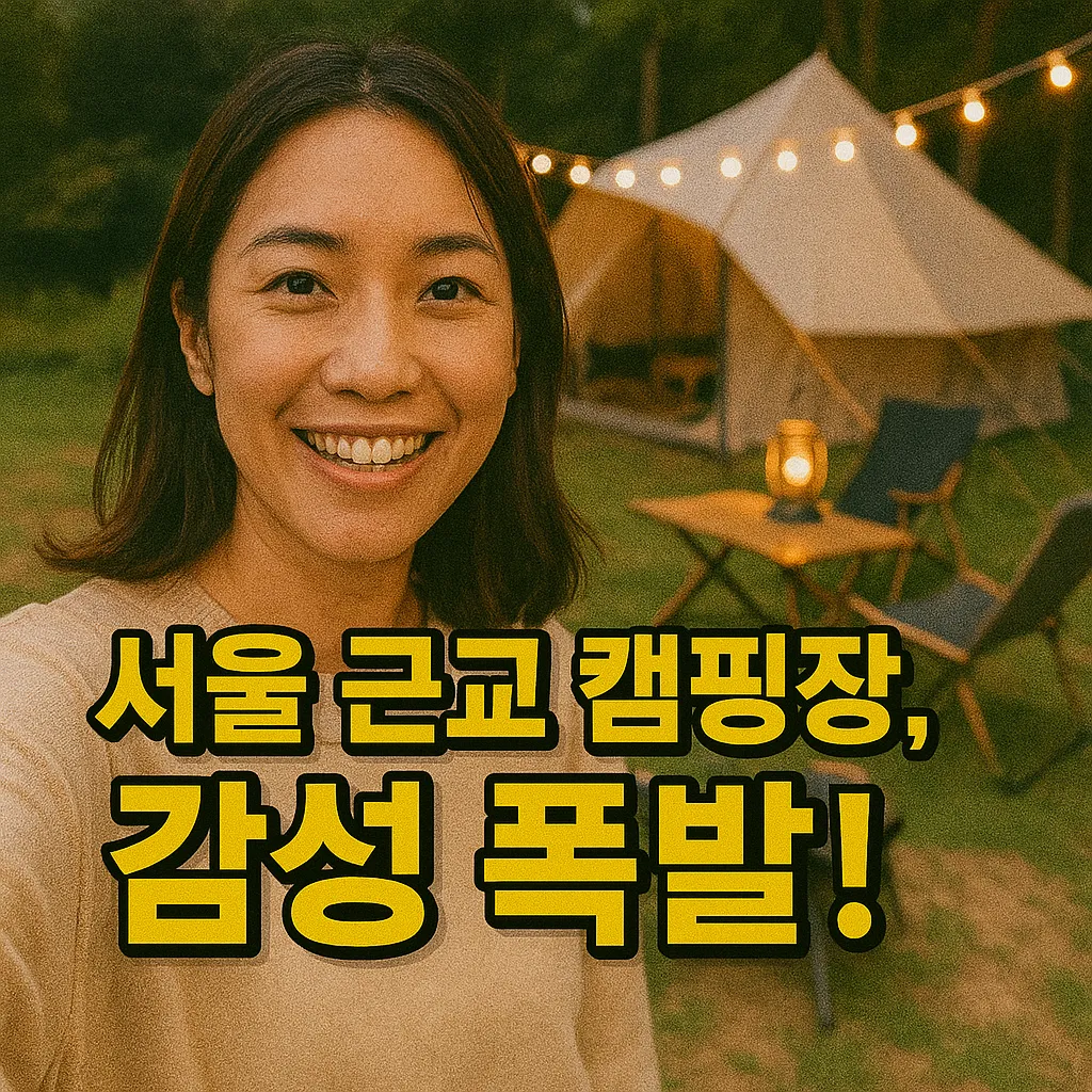 2025년 서울 근교 캠핑장 최신 추천과 예약 꿀팁 총정리!