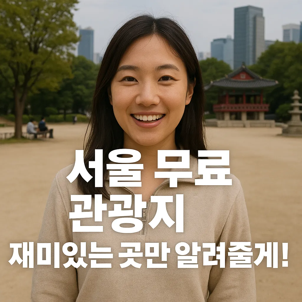 서울 무료 관광지 2025년 최신 가이드 | 놓치면 아쉬운 명소 BEST 8