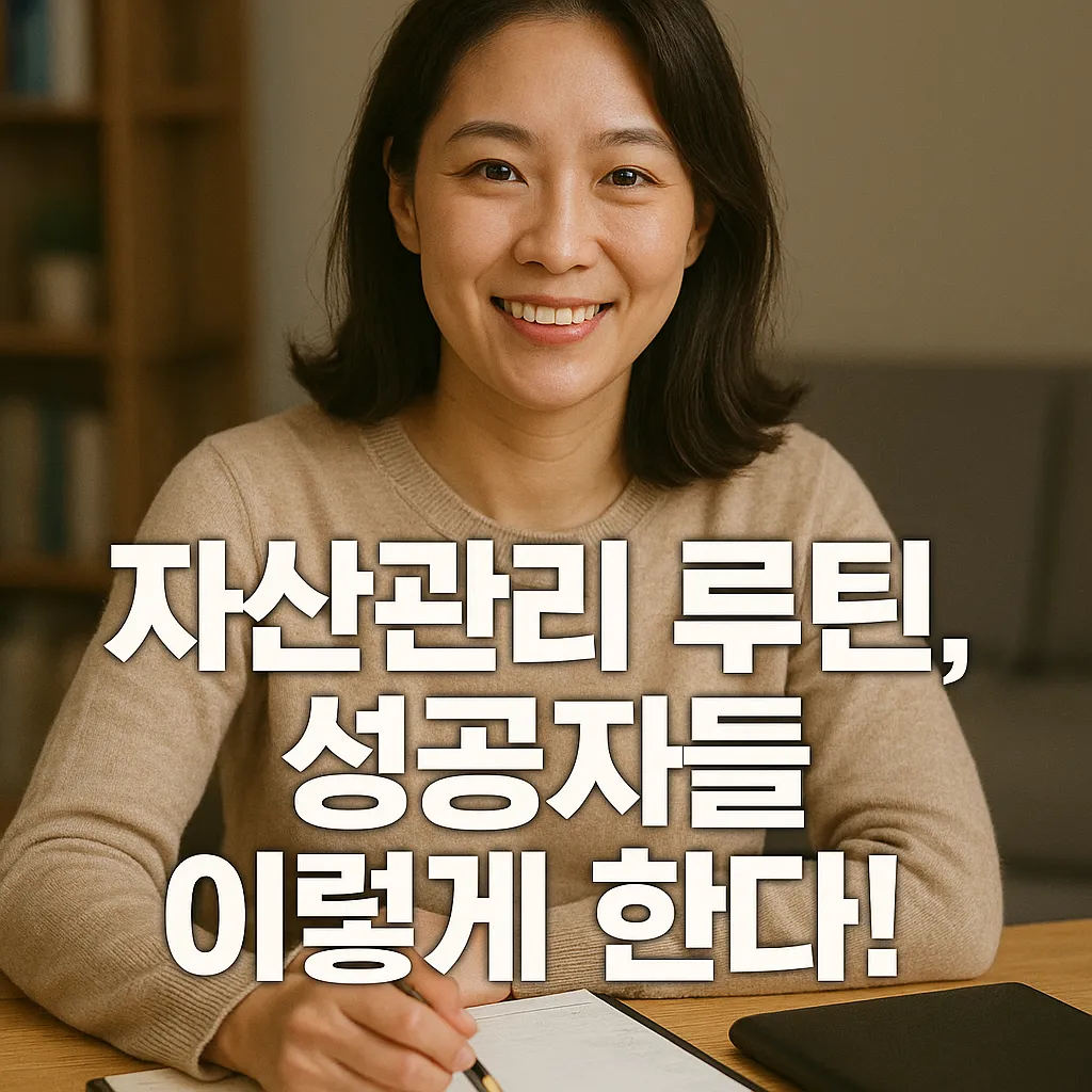 자산관리 루틴과 성공자들의 공통된 습관 꿀팁 가이드