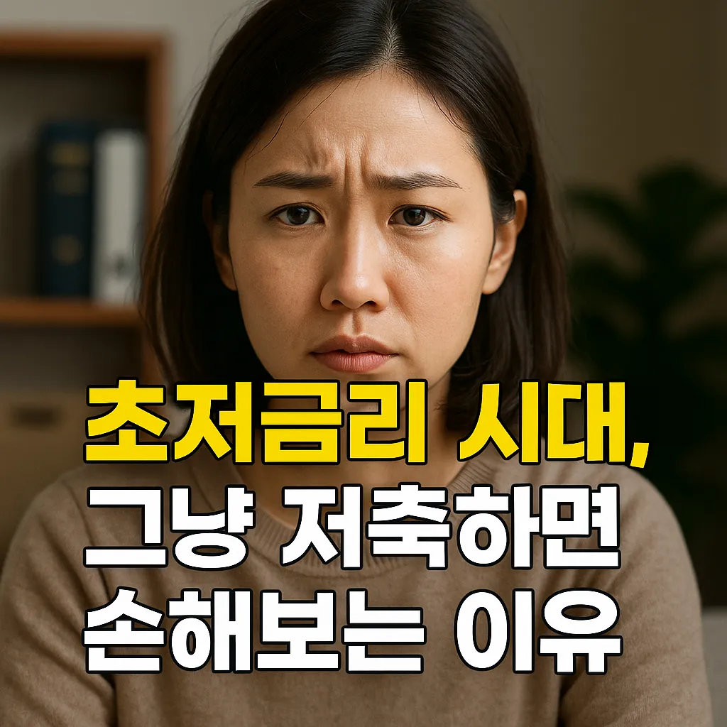 초저금리 시대, 그냥 저축하면 손해보는 이유 꿀팁 가이드