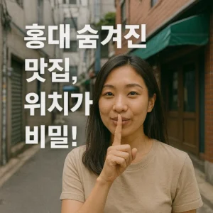 홍대 숨겨진 맛집