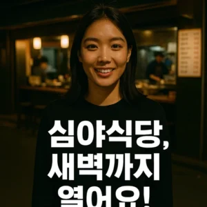 심야식당 새벽 영업