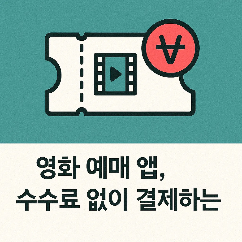 영화 예매 앱 수수료 없이 결제하는 최신 5가지 꿀팁