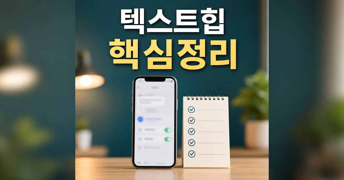 텍스트힙 2026 주요 변화와 확인할 점 총정리 최신 기준 대표 썸네일