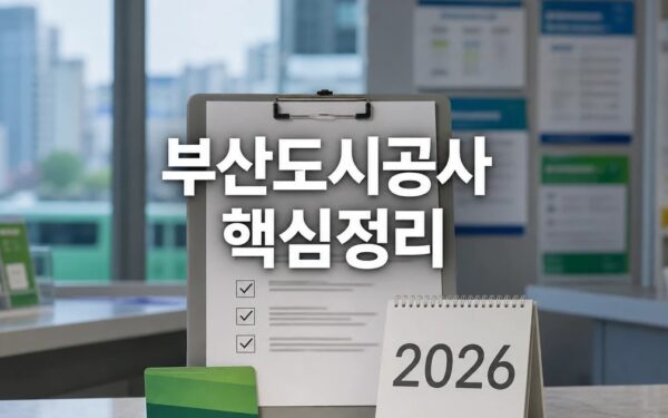 부산도시공사 2026 적용일과 확인 방법 총정리 최신 기준
