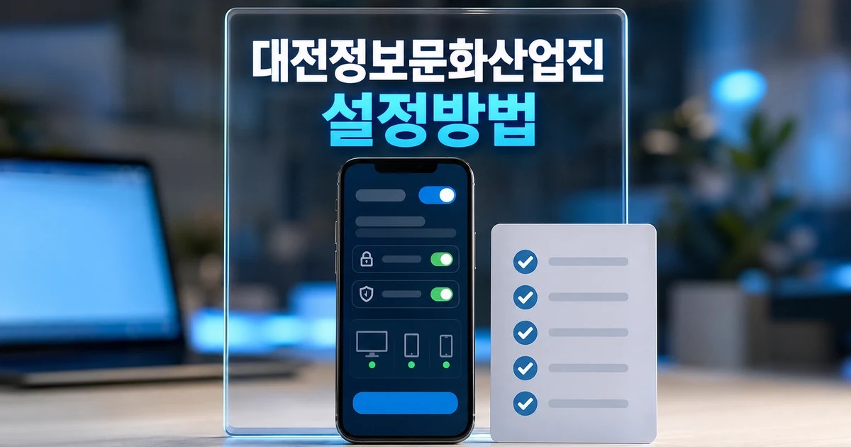 대전정보문화산업진흥원 설치 전 요금·권한 먼저 보기 요금·권한·지원기기 먼저 보기 대표 썸네일