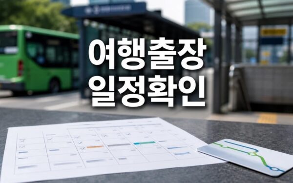 블로그 | 여행·출장을 안전하게 2026 일정과 교통 확인 방법 총정리