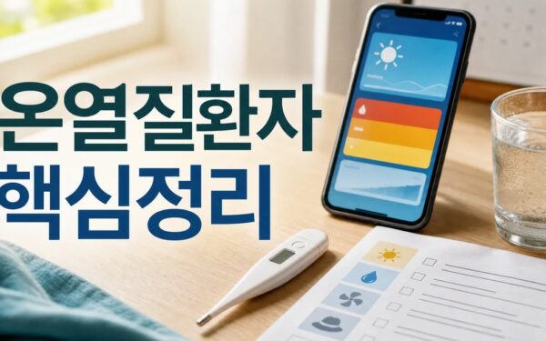 온열질환자 발생 예측정보로 여름철 온열질환 확인 기준과 상담이 필요한 경우