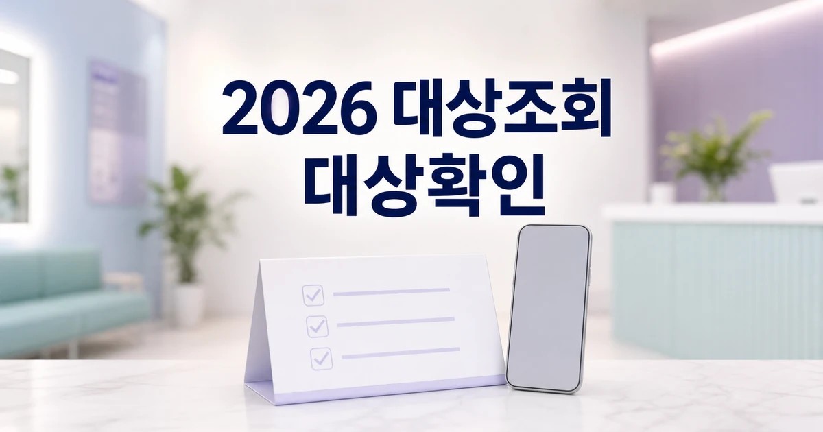 2026국민건강검진 대상자 조회 안내 및 상담 기준과 확인 방법 총정리 대표 썸네일