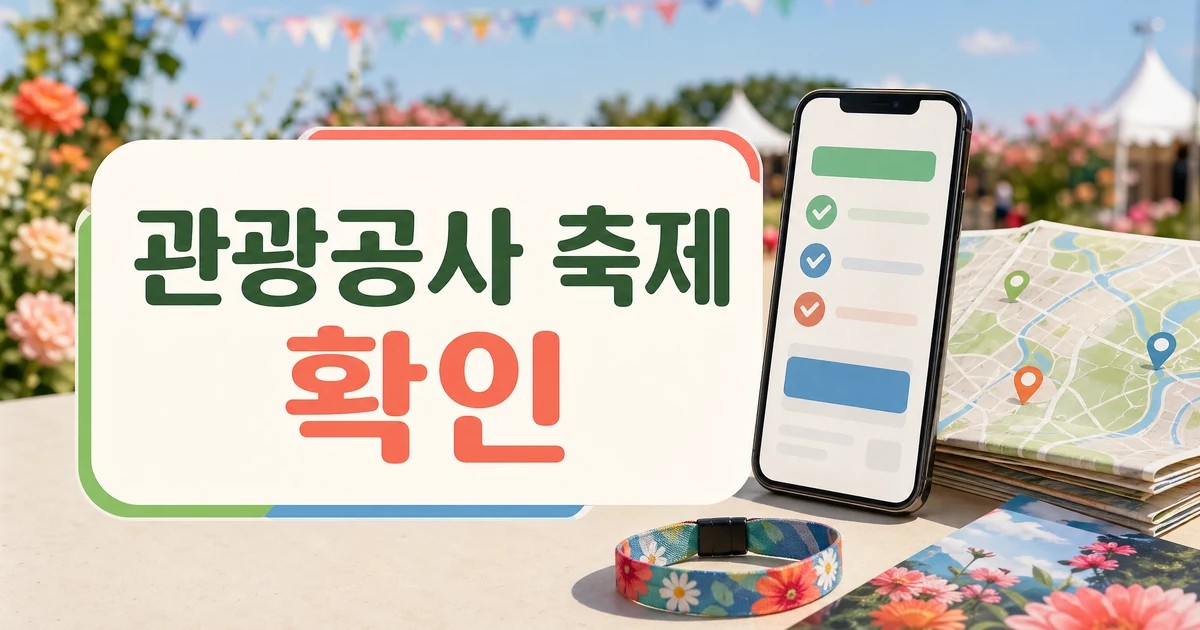 관광공사 축제 안내 축집사 서비스 방문 전 준비 대표 이미지