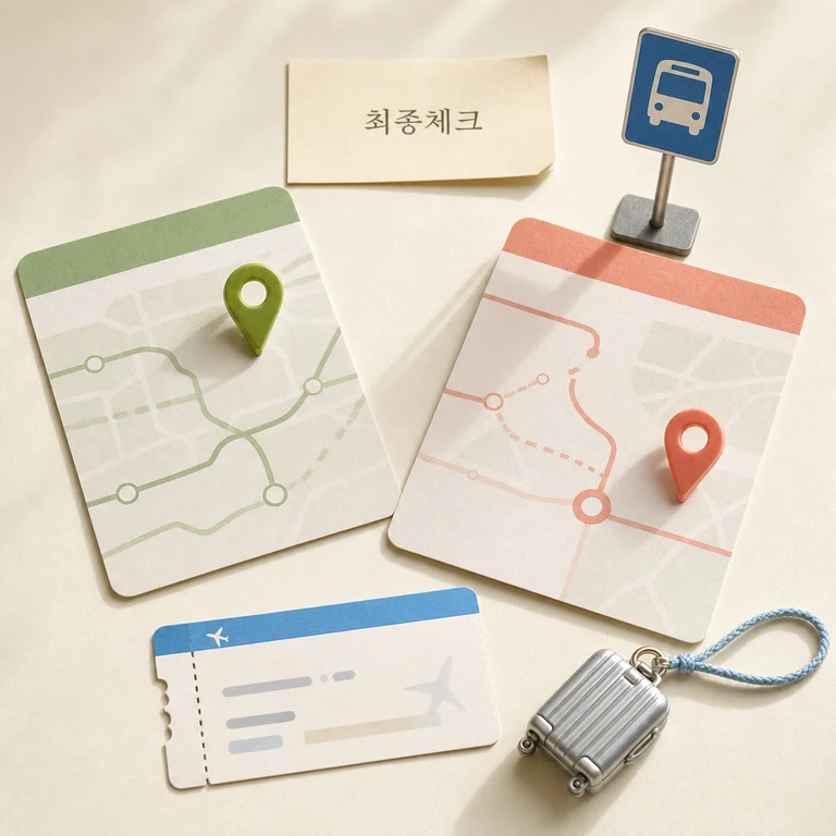 6703번 공항버스 2026 적용일과 확인 방법 총정리 최신 기준 본문 이미지 3 - 확인 체크리스트