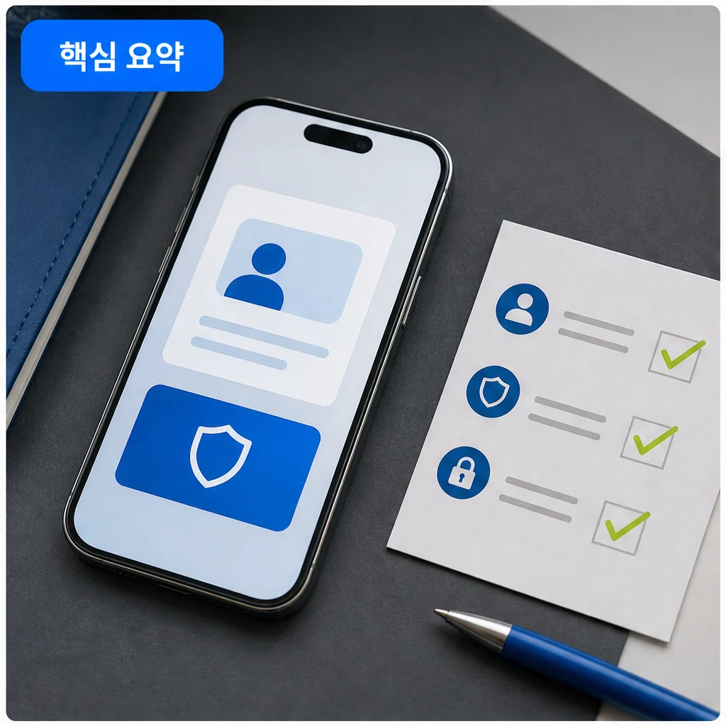 모바일 신분증 2026 핵심 정보 요약 이미지