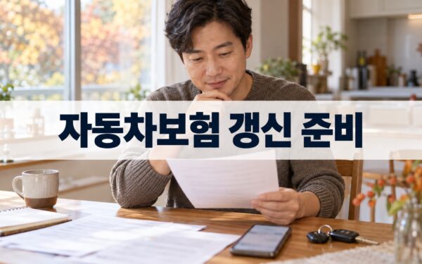 자동차보험 갱신 시기 2026: 만기 확인과 과태료 피하는 순서