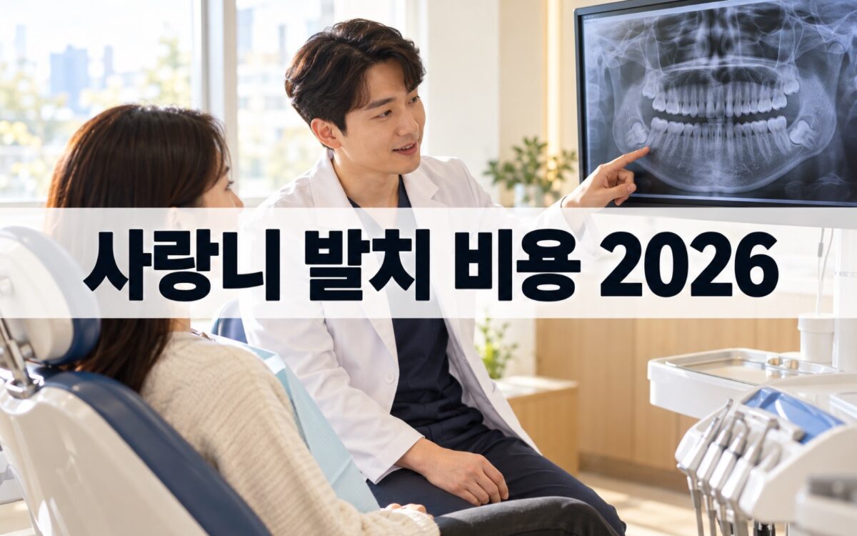 치과 상담실에서 치과의사가 파노라마 엑스레이를 보며 사랑니 발치 상담을 하는 모습