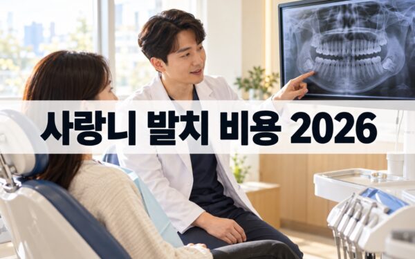 사랑니 발치 비용 2026: 건강보험 급여 적용과 본인부담금 정리