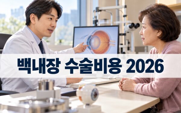 백내장 수술비용 2026: 단초점·다초점 렌즈 차이와 실손보험 청구 기준