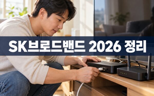 SK브로드밴드 2026 주요 변화: 요금, 셀프설치 부담금, 결합할인 정리