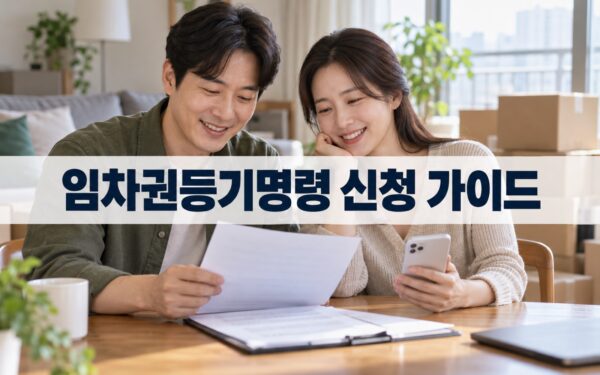 임차권등기명령 신청 방법·서류·비용 2026: 전세보증금 반환 못 받을 때