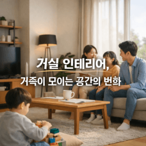 거실 인테리어 가족이 모이는 공간의 변화