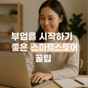 부업을 시작하기 좋은 스마트스토어 꿀팁