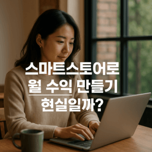 스마트스토어로 월 수익 만들기 현실일까