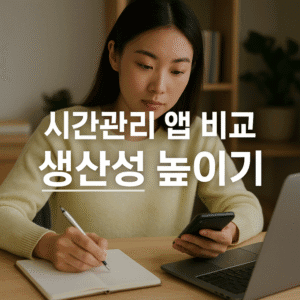 시간관리 앱 비교 생산성 높이기