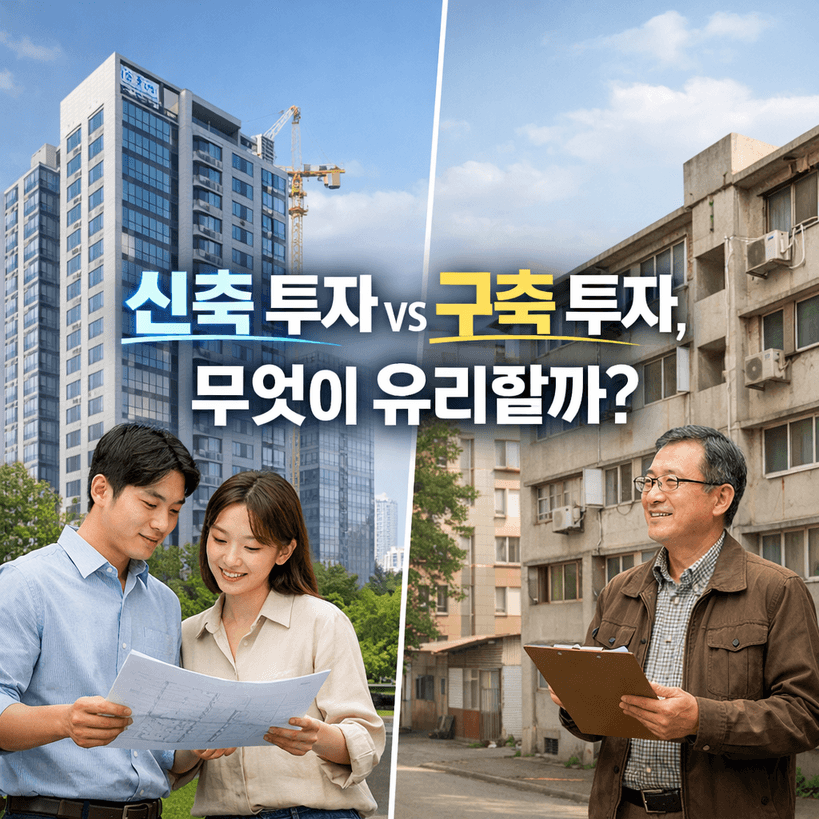 2025년 신축 투자 vs 구축 투자 완전 비교
