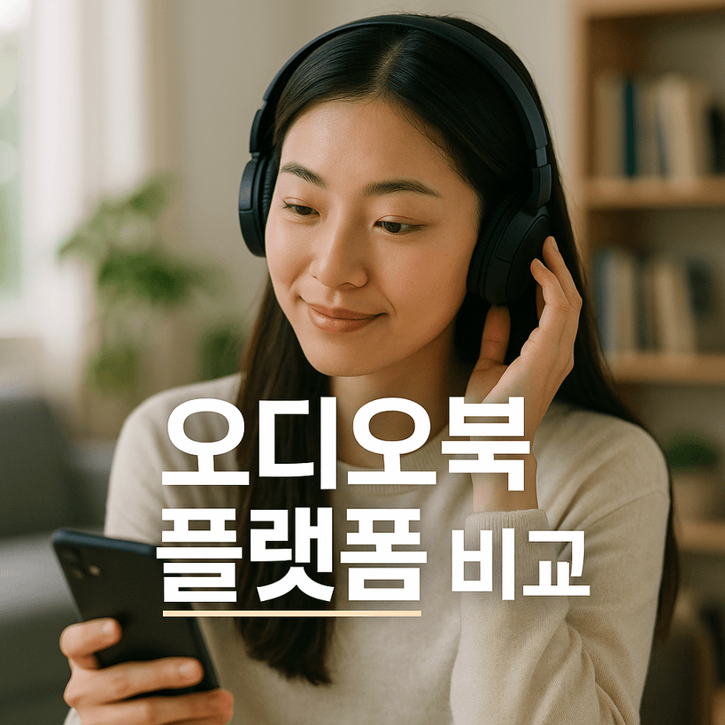 2025년 한국 오디오북 플랫폼 7종 가격·도서·서비스 완전 비교