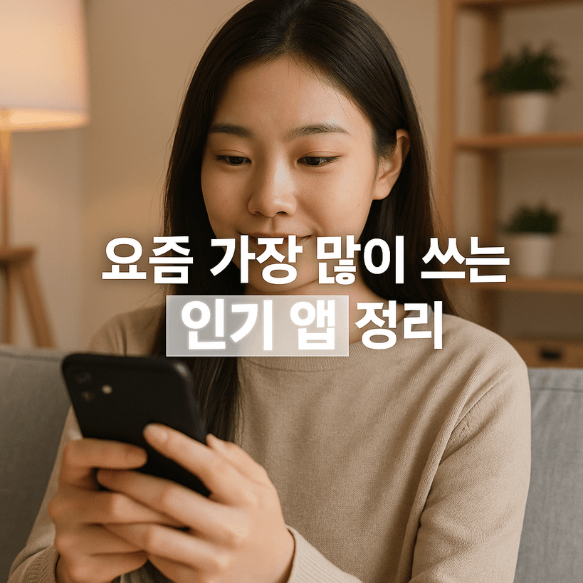2025년 한국인이 가장 많이 사용한 인기 앱 TOP 10 완벽 정리
