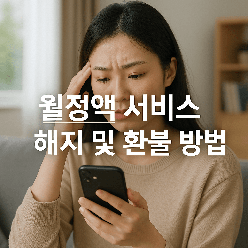 월정액 서비스 해지 및 환불, 꼭 알아야 할 6가지 팁!