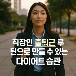 직장인 출퇴근 루틴에서 만들 수 있는 다이어트 습관