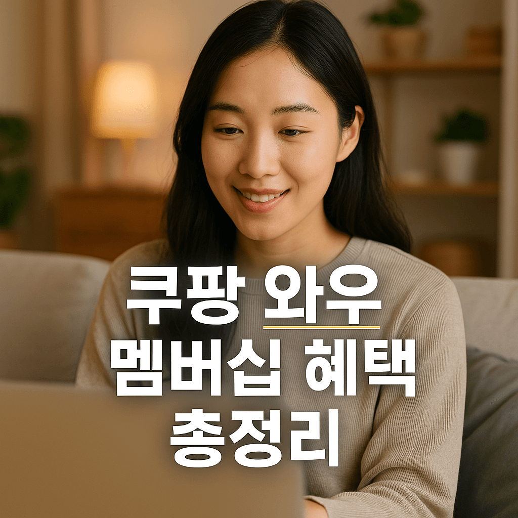 쿠팡 와우 멤버십 10가지 혜택과 가성비 완벽 총정리