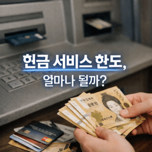 현금 서비스 한도