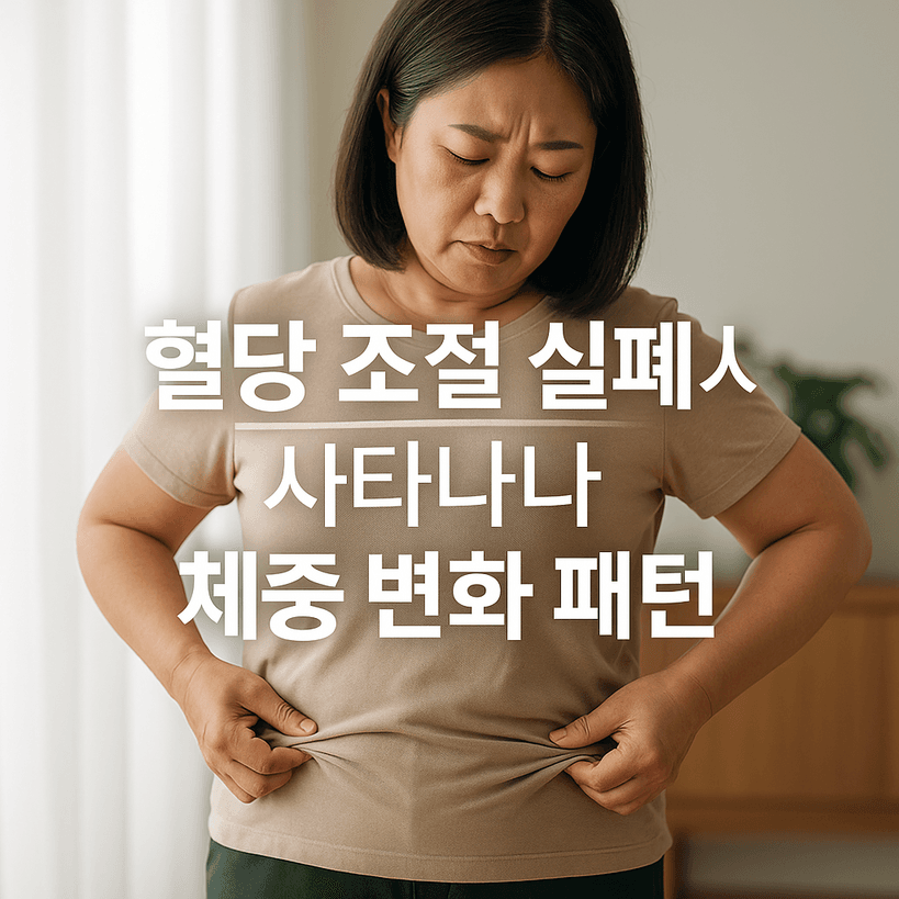 혈당 조절 실패 시 체중 변화 패턴과 임상적 의미, 최신 연구 총정리!