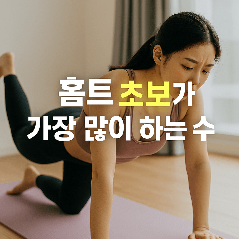 홈트 초보자가 가장 많이 하는 실수: 완벽한 가이드